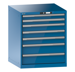 Armoire à tiroirs Lista 36 x 36E  H 85 x L 71,7 x P 72,5 cm 7 tiroirs Key Lock