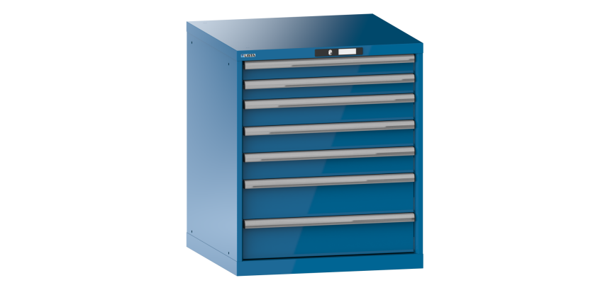 Armoire à tiroirs Lista 36 x 36E  H 85 x L 71,7 x P 72,5 cm 7 tiroirs Key Lock