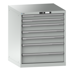 Armoire à tiroirs Lista 36 x 36E  H 85 x L 71,7 x P 72,5 cm 7 tiroirs Key Lock