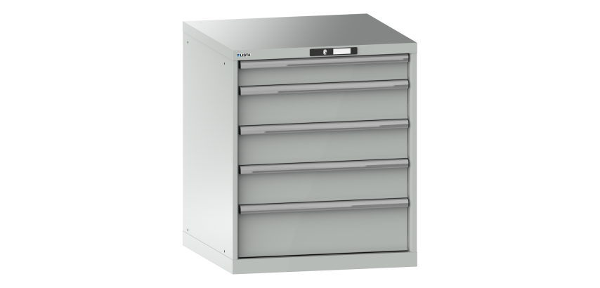 Armoire à tiroirs Lista 36 x 36E  H 85 x L 71,7 x P 72,5 cm 7 tiroirs Key Lock