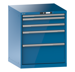 Armoire à tiroirs Lista 36 x 36E  H 85 x L 71,7 x P 72,5 cm 5 tiroirs Key Lock