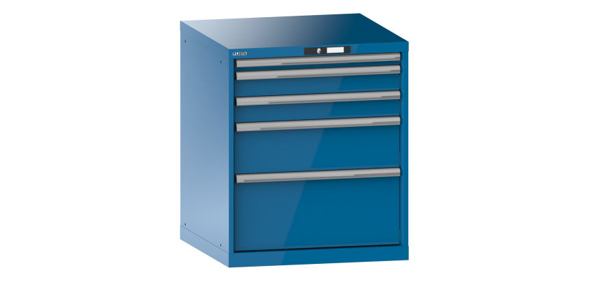 Armoire à tiroirs Lista 36 x 36E  H 85 x L 71,7 x P 72,5 cm 5 tiroirs Key Lock