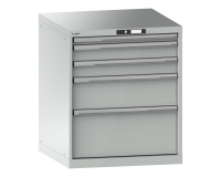 LISTA - Armoire à tiroirs (HxLxP) 85 x 71,7 x 72,5 cm KEY Lock R7035