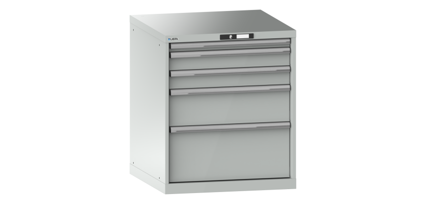 Armoire à tiroirs Lista 36 x 36E  H 85 x L 71,7 x P 72,5 cm 5 tiroirs Key Lock