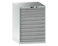 LISTA - Armoire à tiroirs (HxLxP) 100 x 71,7 x 72,5 cm KEY Lock R7035