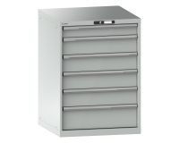 LISTA - Armoire à tiroirs (HxLxP) 100 x 71,7 x 72,5cm KEY Lock R7035