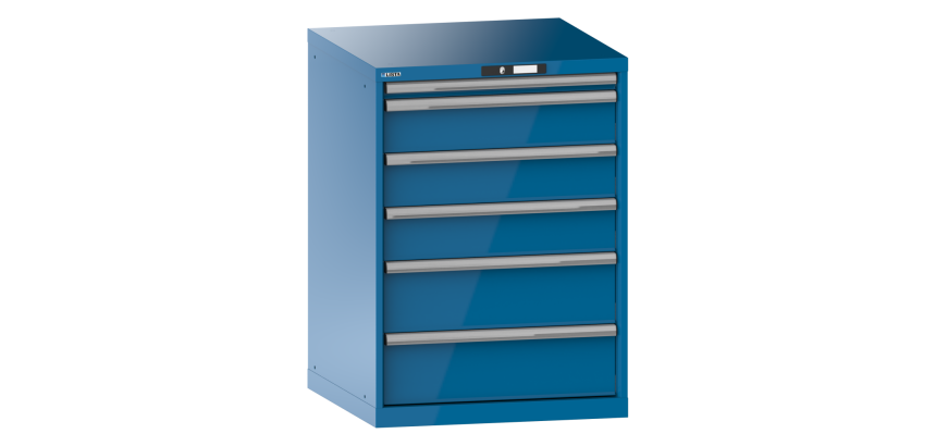 Armoire à tiroirs Lista 36x36 E H 100 x L 71,7 x P 72,5 cm 6 tiroirs (1 x 5, 3 x 15 et 2 x 20 cm) Key Lock