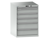 LISTA - Armoire à tiroirs (HxLxP) 100 x 71,7 x 72,5 cm KEY Lock R7035