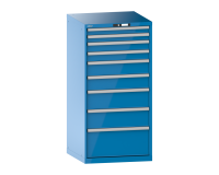 LISTA - Armoire à tiroirs (HxLxP) 145 x 71,7 x 72,5 cm KEY Lock R5012