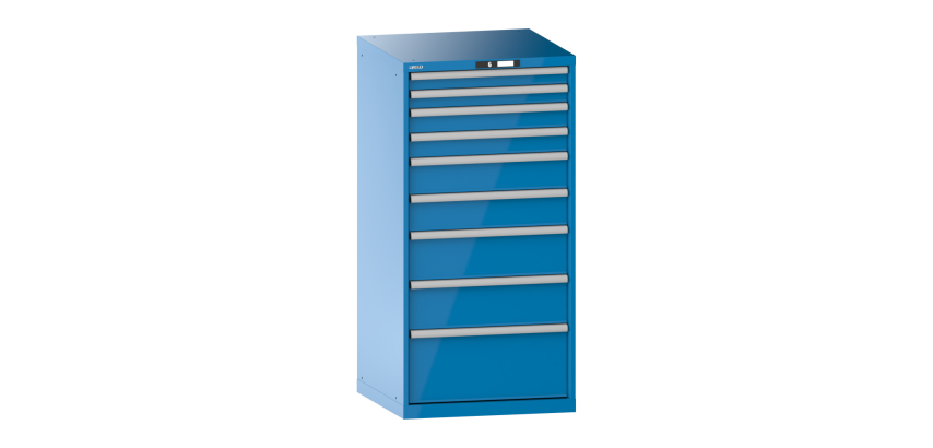 Armoire à tiroirs Lista 36 x 36E  H 145 x L 71,7 x P 72,5 cm 9 tiroirs Key Lock