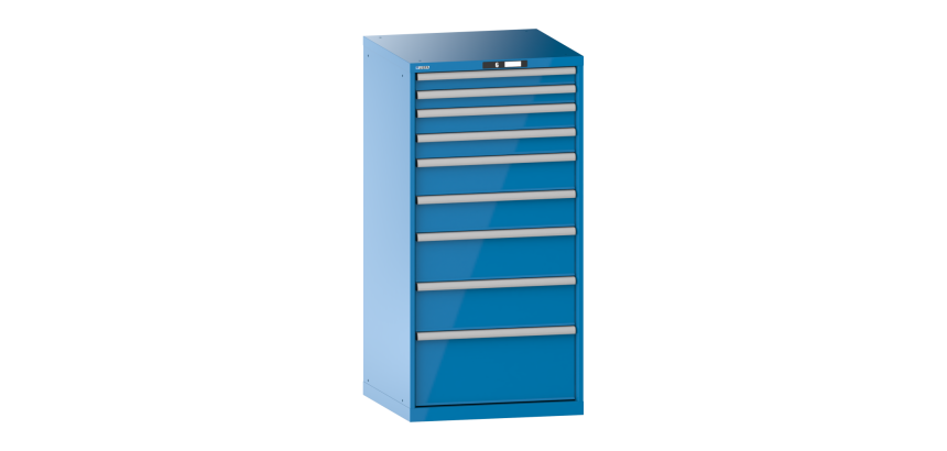 Armoire à tiroirs Lista 36 x 36E  H 145 x L 71,7 x P 72,5 cm 9 tiroirs Key Lock