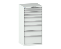LISTA - Armoire à tiroirs (HxLxP) 145 x 71,7 x 72,5cm KEY Lock R7035