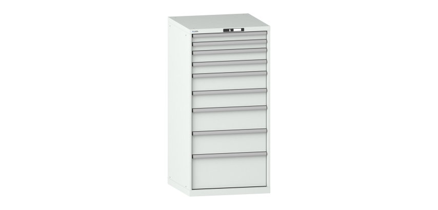Armoire à tiroirs Lista 36 x 36E  H 145 x L 71,7 x P 72,5 cm 9 tiroirs Key Lock