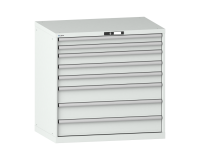 LISTA - Armoire à tiroirs (HxLxP) 100 x 102,3 x 72,5 cm KEY Lock R7035