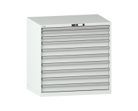 LISTA - Armoire à tiroirs (HxLxP) 100 x 102,3 x 72,5cm KEY Lock R7035