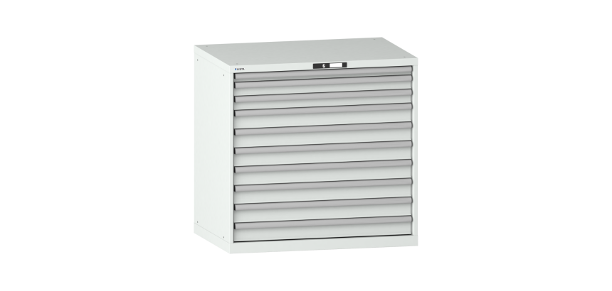 Armoire à tiroirs Lista 54 x 36E  H 100 x L 102,3 x P 72,5 cm 10 tiroirs Key Lock