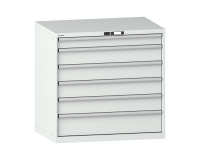LISTA - Armoire à tiroirs (HxLxP) 100 x 102,3 x 72,5 cm KEY Lock R7035