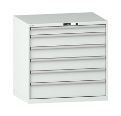 Armoire à tiroirs Lista 54 x 36E  H 100 x L 102,3 x P 72,5 cm 6 tiroirs Key Lock