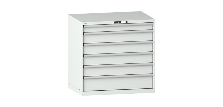 Armoire à tiroirs Lista 54 x 36E  H 100 x L 102,3 x P 72,5 cm 6 tiroirs Key Lock