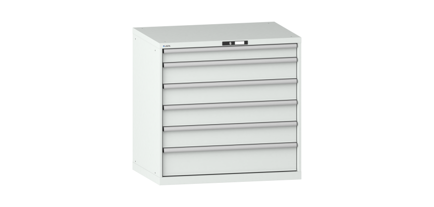 Armoire à tiroirs Lista 54 x 36E  H 100 x L 102,3 x P 72,5 cm 6 tiroirs Key Lock
