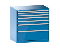 LISTA - Armoire à tiroirs (HxLxP) 100 x 102,3 x 72,5 cm KEY Lock R5012