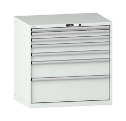 Armoire à tiroirs Lista 54 x 36E  H 100 x L 102,3 x P 72,5 cm 7 tiroirs Key Lock