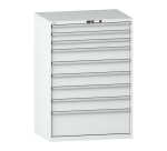 Armoire à tiroirs Lista 54 x 36E  H 145 x L 102,3 x P 72,5 cm 9 tiroirs Key Lock