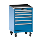 Armoire à tiroirs Lista 27 x 27E  H 89 x L 56,4 x P 57,2 cm 6 tiroirs Key Lock