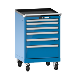 Armoire à tiroirs Lista 27 x 27E  H 89 x L 56,4 x P 57,2 cm 6 tiroirs Key Lock