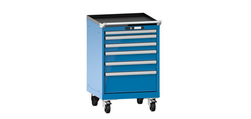 Armoire à tiroirs Lista 27 x 27E  H 89 x L 56,4 x P 57,2 cm 6 tiroirs Key Lock