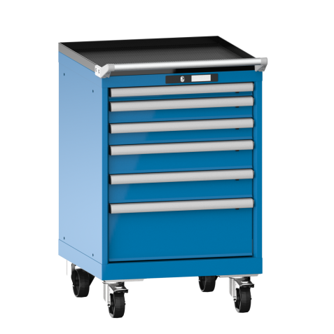 Armoire à tiroirs Lista 27 x 27E  H 89 x L 56,4 x P 57,2 cm 6 tiroirs Key Lock