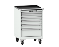 LISTA - Armoire tiroirs mobile (HxLxP) 89 x 56,4 x 57,2 cm KEY Lock R7035