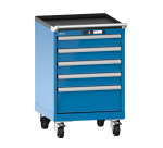 Armoire à tiroirs Lista 27 x 27E  H 89 x L 56,4 x P 57,2 cm 5 tiroirs Key Lock