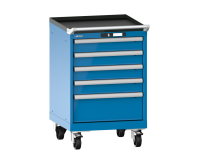 LISTA - Armoire tiroirs mobile (HxLxP) 89 x 56,4 x 57,2 cm KEY Lock R5012