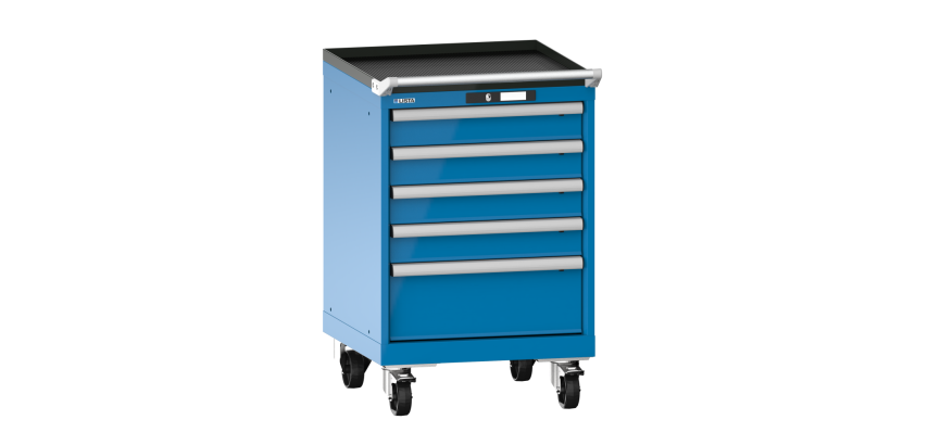 Armoire à tiroirs Lista 27 x 27E  H 89 x L 56,4 x P 57,2 cm 5 tiroirs Key Lock