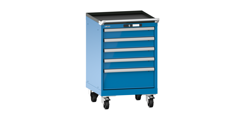 Armoire à tiroirs Lista 27 x 27E  H 89 x L 56,4 x P 57,2 cm 5 tiroirs Key Lock