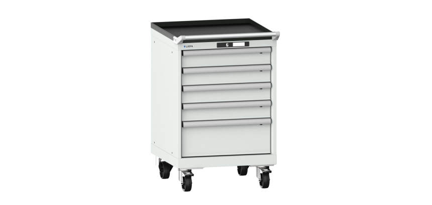 Armoire à tiroirs Lista 27 x 27E  H 89 x L 56,4 x P 57,2 cm 5 tiroirs Key Lock