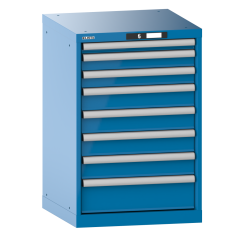 Armoire à tiroirs Lista 27x27E  H 85 x L 56,4 x P 57,2 cm avec plusieurs tiroirs Key Lock