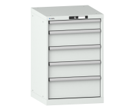 LISTA - Armoire à tiroirs (HxLxP) 85 x 56,4 x 57,2cm KEY Lock R7035