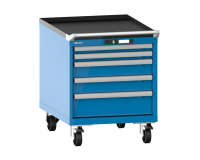 LISTA - Armoire tiroirs mobile 27x36E (HxLxP) 72,3 x 56,4 x 72,5cm KEY Lock R5012