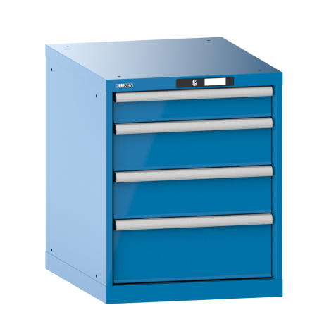 Armoire à tiroirs Lista 27 x 27E H 85 x L 56,4 x P 57,2 cm 4 tiroirs Key Lock
