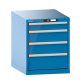 Armoire à tiroirs Lista 27 x 27E H 85 x L 56,4 x P 57,2 cm 4 tiroirs Key Lock