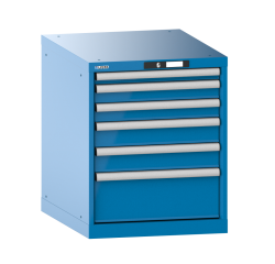 Armoire à tiroirs Lista 27 x 36E H 70 x L 56,4 x P 72,5 cm avec plusieurs tiroirs Key Lock