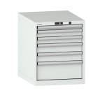 Armoire à tiroirs Lista 27 x 36E H 70 x L 56,4 x P 72,5 cm avec plusieurs tiroirs Key Lock