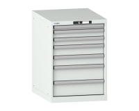 LISTA - Armoire à tiroirs (HxLxP) 80 x 56,4 x 72,5 cm KEY Lock R7035