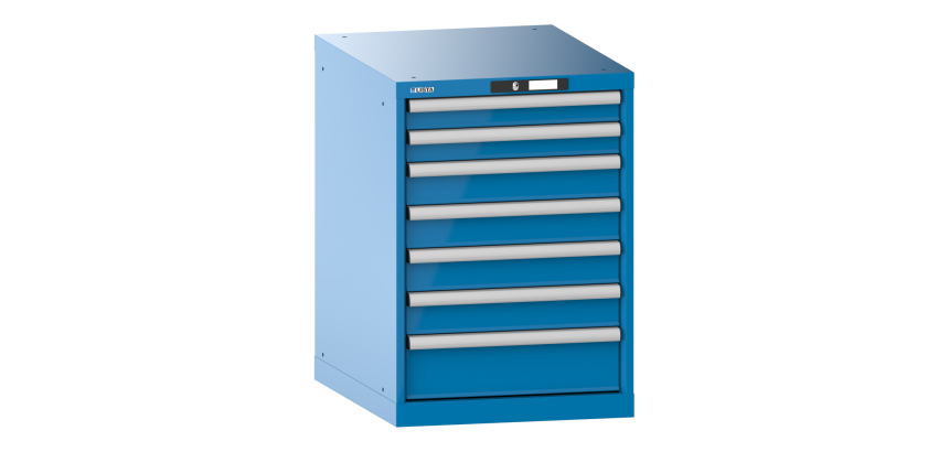 Armoire à tiroirs Lista 27 x 36E H 80 x L 56,4 x P 72,5 cm 7 tiroirs (2 x 7,5, 4 x 10 et 1 x 15 cm) Key Lock