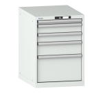 Armoire à tiroirs Lista 27 x 36E H 80 x L 56,4 x P 72,5 cm 5 tiroirs (1 x 5, 2 x 10, 1 x15 et 1 x 30cm) Key Lock