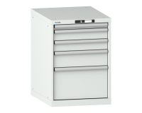 LISTA - Armoire à tiroirs (HxLxP) 80 x 56,4 x 72,5 cm KEY Lock R7035
