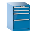 Armoire à tiroirs Lista 27 x 36 E H 80 x L 56,4 x P 72,5 cm 4 tiroirs (2 x 10, 1 x 20 et 1 x 30cm) Key Lock