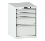 Armoire à tiroirs Lista 27 x 36 E H 80 x L 56,4 x P 72,5 cm 4 tiroirs (2 x 10, 1 x 20 et 1 x 30cm) Key Lock